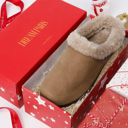 Vista 5 de DREAM PAIRS Pantuflas lavables de piel sintética para hombre, forro cálido y cómodo y suela antideslizante, zapatos de invierno para dormitorio