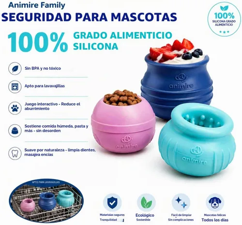 Vista 8 de Juguete dispensador de golosinas para perros, rompecabezas interactivo de larga duración para perros, juguete de enriquecimiento rellenable