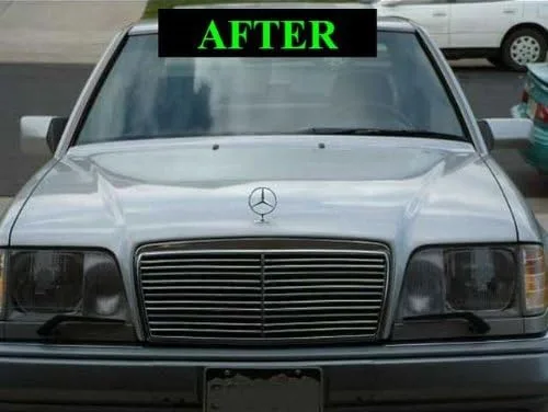 Vista 3 de Compatible con Mercedes-Benz 1984-1995 W124 W201 190E 190D 300D 300CE 400E 500E E320 E420 E500 E320D 300E 300TD Clase E Kit de rejilla cromada