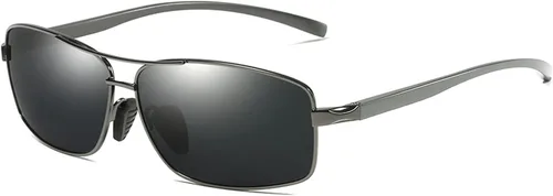 Vista 3 de willochra Gafas de sol polarizadas de magnesio de aluminio para hombres y mujeres, lentes de sol para lectores completos Negro