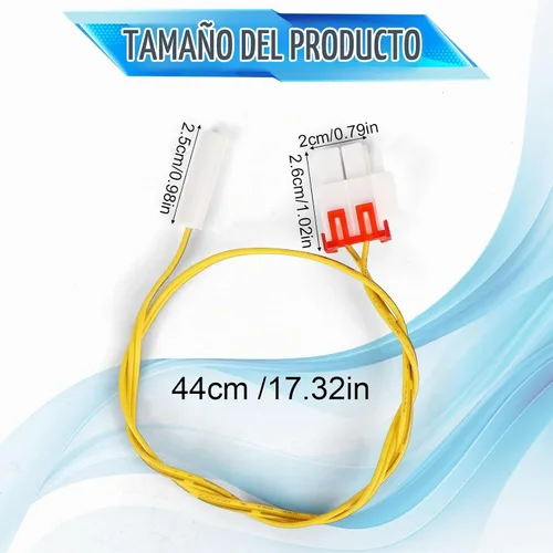 Vista 2 de 4pcs DA32-10104N Sensor de temperatura para refrigerador Samsung, sensor de temperatura del refrigerador para DA32-10104V 2030330 AP4979323 PS4138666