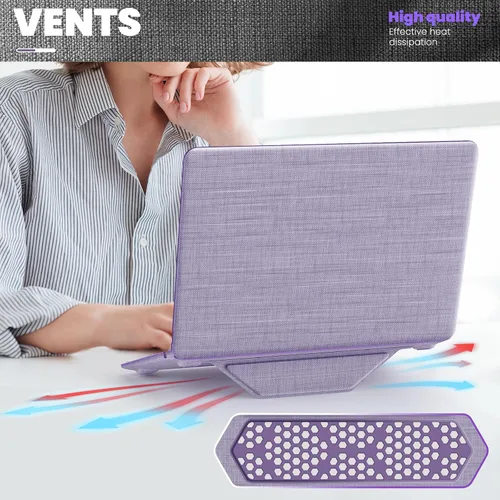 Vista 4 de DTangLsm Compatible con MacBook Pro de 13 pulgadas Funda M2 2024 2023 2022-2016 M1 A2338 A2289 A2251 A2159 A1989 A1706 A1708 - Carcasa rígida
