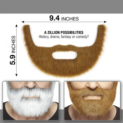 Vista 3 de Barba de hombre adhesiva