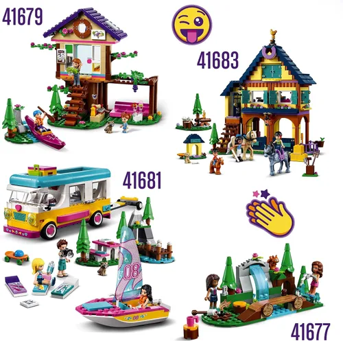Vista 7 de Lego® Friends Forest Horse Riding Center 41683 Kit de construcción; equitación