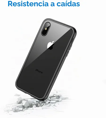 Vista 6 de JETech Funda para iPhone Xs Max, antiamarilleo, color negro