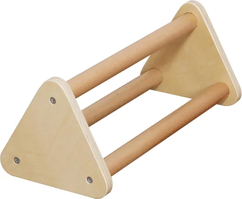Vista 8 de Juego de escalada plegable para niños con escalera, rampa, haz de equilibrio; juguetes de escalada de madera triangular para niños pequeños de 1 a 3