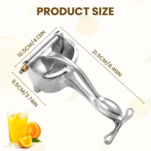 Vista 6 de Extractor de Jugo de Fruta Fresca, Exprimidor Manual de Prensa Manual, Exprimidor de Limón de Servicio Pesado y Exprimidor de Mano con Agarre