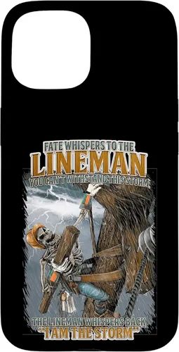 Vista 6 de Fate Whispers to The Lineman Proud Lineman Crew Job Pride Case for iPhone 17