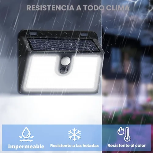 Vista 6 de 2 paquetes de luces solares con sensor de movimiento al aire libre, luces solares súper brillantes al aire libre impermeables, 3 modos