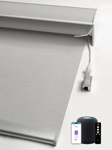 Vista 13 de SmartWings Persianas enrollables PoE, 1% de apertura, color beige Aventus 1% Apertura Beige