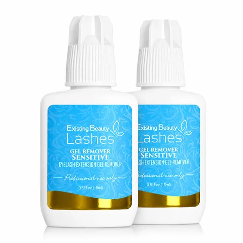 Vista 9 de Removedor de pestañas sensible para extensiones de pestañas - Gel removedor de extensiones de pestañas transparente - Removedor de extensiones