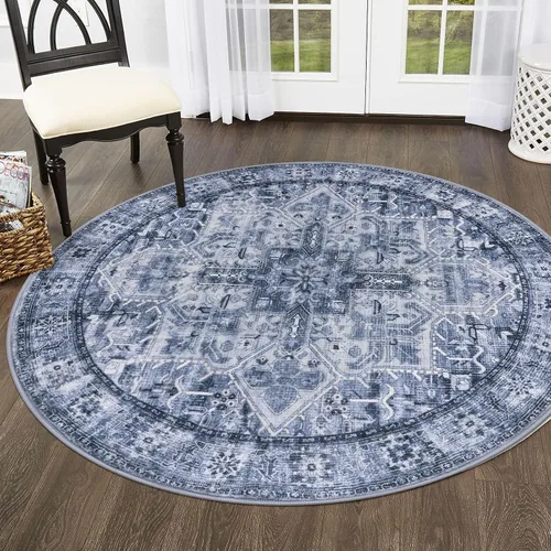 Vista 72 de SIILOOM Alfombra lavable de 2 x 3 pies, alfombra suave color taupe ceniza para entrada, tapete antideslizante para puerta de interior, tapete