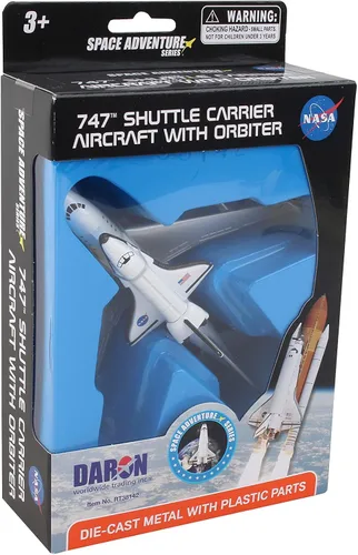 Vista 11 de Daron Space Mission - Juego de juguetes Boeing 747 y transbordador espacial, auténticas representaciones de naves espaciales, juegos empaquetados