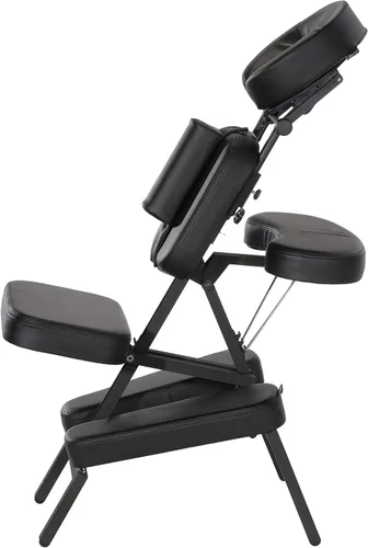 Vista 4 de Master Massage Apollo - Silla de masaje portátil de tamaño extragrande, ligera, de aluminio, plegable, postura sentada, silla de masaje plegable