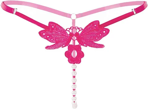 Vista 15 de Tanga de cintura baja con bordado de mariposa para mujer 6 Pack-Multicolor