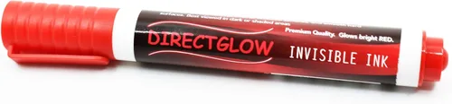 Vista 2 de DirectGlow - Rotulador de tinta reactiva con luz negra, color rojo invisible extra grande