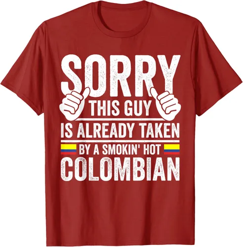 Vista 22 de Camiseta divertida de Colombia Heritage para hombre