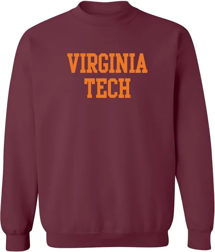 Vista 14 de UGP Campus Apparel NCAA Bloque Básico, Cuello Redondo Color del Equipo, Colegio, Universidad Cremalleras Akron Navy
