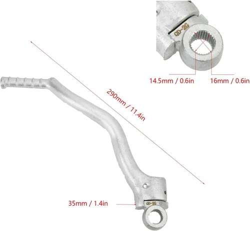 Vista 8 de Empezar Maneta de arranque para motor ZONGSHEN 250CC NC250, aluminio forjado