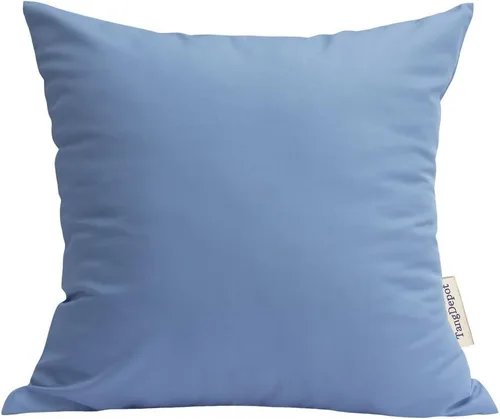 Vista 32 de TangDepot Fundas de almohada sólidas de seda sintética duradera, fundas de almohada cuadradas decorativas, fundas de almohada para interiores y Azul