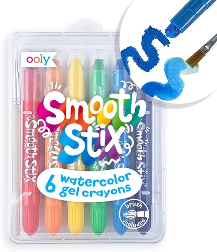 Vista 12 de Ooly Double Up - Juego de 6 crayones de doble punta, 12 colores, no tóxicos y solubles en agua, a partir de 3 años