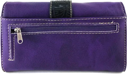 Vista 4 de Zelris Western Country - Cartera cruzada con hebilla floral