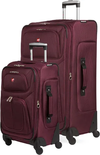 Vista 134 de SwissGear - Equipaje suave expandible Sion con ruedas, Negro