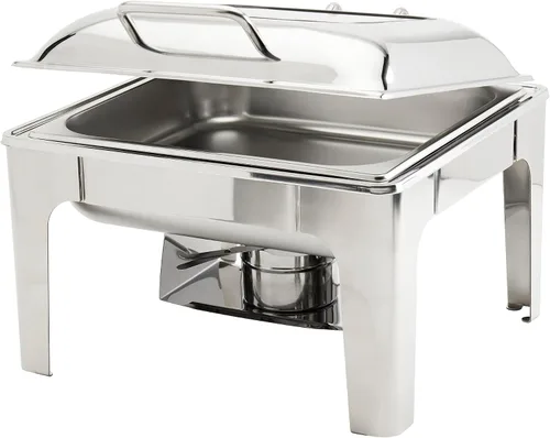 Vista 13 de Denmark Tools for Cooks Celebrations Cookware Collection - Juego de 8 platos redondos de acero inoxidable de 4 cuartos de galón con tapa de vidrio