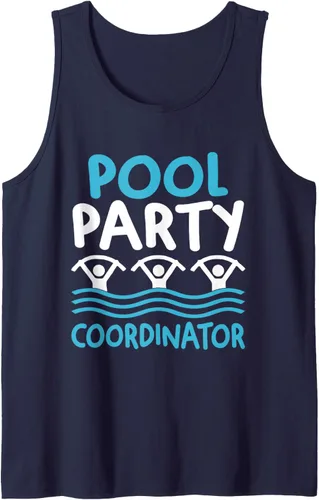 Vista 4 de Aqua Aerobics Fitness Funny Water Aerobics Instructor Tank Top, Negro