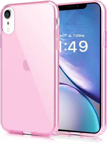 Vista 98 de JJGoo Funda transparente compatible con iPhone 11 Pro Max, transparente, suave, a prueba de golpes, delgada, delgada, antigolpes, color rosa