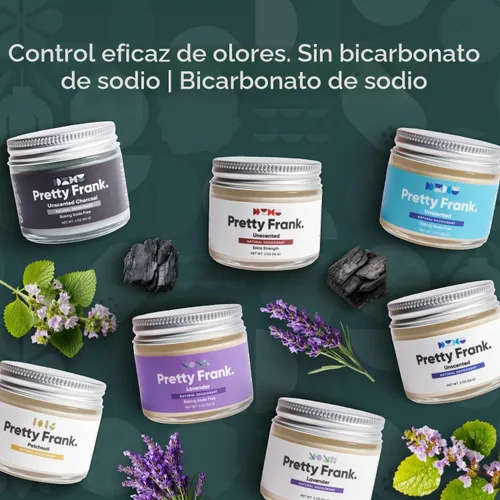 Vista 8 de Pretty Frank - Pasta desodorante sin aluminio y sin bicarbonato de sodio, lavanda
