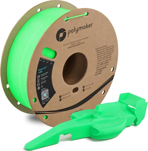 Vista 40 de Polymaker Filamento ABS Pro para impresora 3D de 0.069 pulgadas, color negro, ABS de grado de ingeniería de 2.2 lbs con alta resistencia al calor