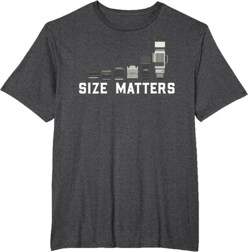 Vista 18 de Photography Camera Lens Size Matter Photographer Shutterbug Camiseta Negro