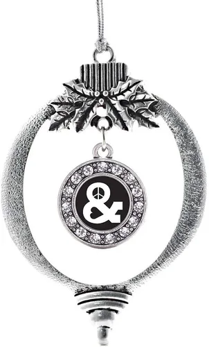Vista 358 de Inspired Silver - Adorno de cromosoma 21 con dije de círculo de plata con joyas de circonita cúbica