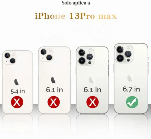 Vista 2 de Funda con espejo para iPhone 13 Pro Max para mujer con diamantes de imitación brillantes, espejo adhesivo para funda de teléfono, cubierta de espejo