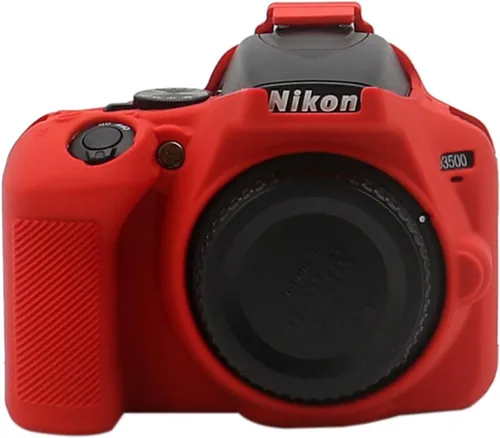 Vista 8 de TUYUNG - Funda de silicona D3500, carcasa protectora para cámara réflex digital Nikon D3500, color verde militar