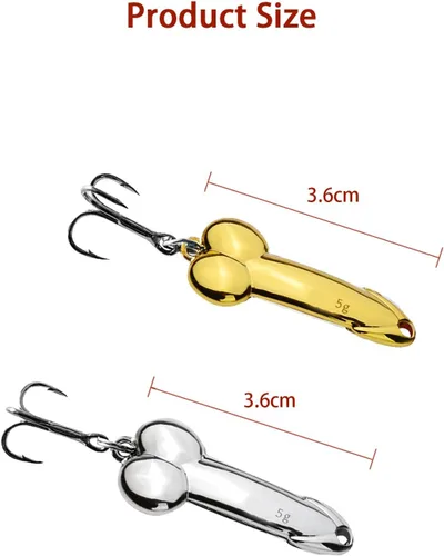 Vista 2 de 4Pcs Funny Fishing Lures, Top Water Bass Fishing Lure, Bass Fishing Gear Spinner Baits Freshwater Saltwater Fish Equipment Fish Hook Gift for