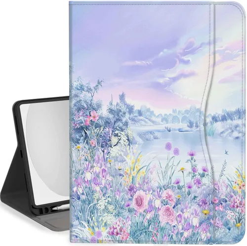 Vista 15 de Feams Funda para iPad (A16) de 11ª generación de 11 pulgadas 2025, iPad de 10.9 pulgadas 2022, funda de suspensión automática con soporte para lápiz