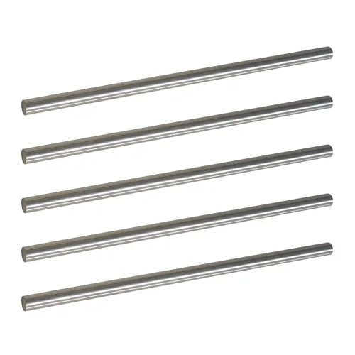 Vista 5 de 5 piezas varillas de acero inoxidable 304 de 1/2" × 8" de longitud, varilla de eje de metal para manualidades de bricolaje, industria, pasatiempos