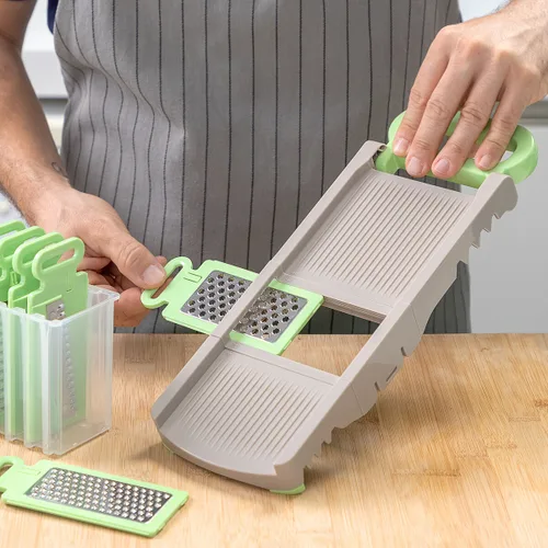 Vista 5 de Mandolina-Rallador Plegable 6 en 1 Choppie InnovaGoods