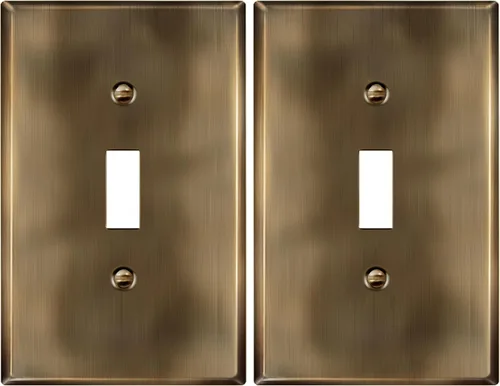 Vista 31 de LIDER Placa de Pared de Metal para Interruptor de Luz de Palanca, Cubierta de Interruptor de Acero Inoxidable, Resistente a la Corrosión