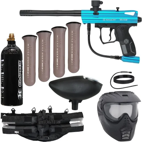 Vista 5 de Action Village Kit de Paquete de Pistola de Paintball Kingman Spyder Epic (Victor)