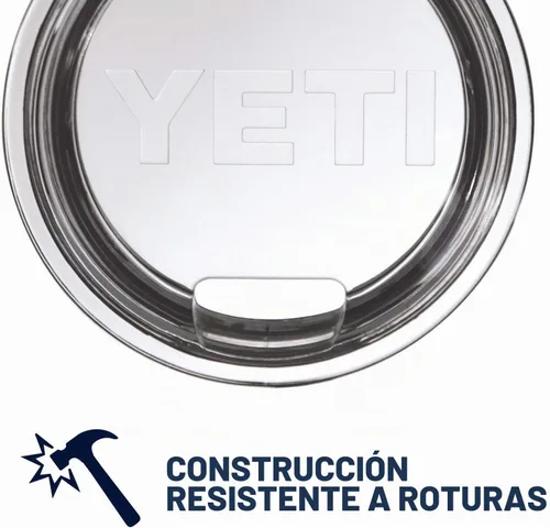Vista 6 de YETI Rambler Lowball de 10 onzas, con aislamiento al vacío, acero inoxidable con tapa estándar Blanco