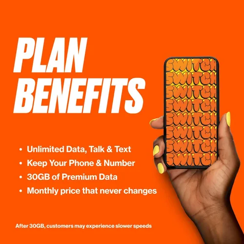 Vista 3 de Boost Mobile Kit SIM Plan Forever Unlimited de $25/mes con pago automático Llamadas, mensajes de texto y datos ilimitados Primer mes incluido