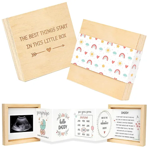 Vista 11 de Blinking Stars Anuncio de tía y tío bebé, anuncio de embarazo, ideas de regalos para tía y tío, sorpresa revelación de embarazo a la familia