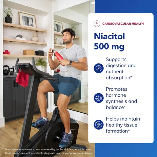 Vista 3 de Pure Encapsulations Niacitol 500 mg Niacina hipoalergénica sin enjuague para apoyar la digestión, la síntesis hormonal y la formación de tejidos*