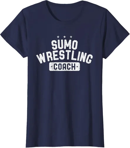 Vista 42 de Camiseta vintage de lucha libre Sumo Entrenador de lucha libre, Negro, S