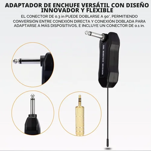 Vista 6 de W IN-MIX Sistema de micrófono inalámbrico UHF – 1 paquete con auriculares y micrófonos Lavalier, rango de 100 pies, 30 canales seleccionables