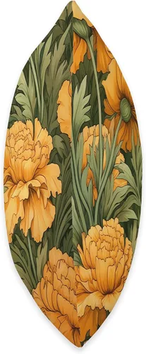 Vista 2 de Marigold Flower Cojín floral encantador, 16 x 16, multicolor