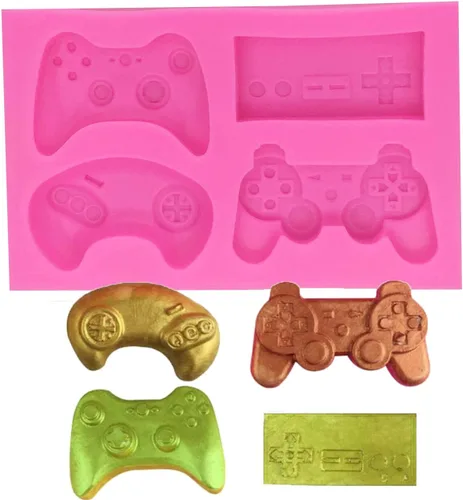 Vista 12 de Molde de silicona para chocolate, dulces y pasteles, forma de corazón, luna, estrella, lazo, grado alimenticio, reutilizable, resistente a altas